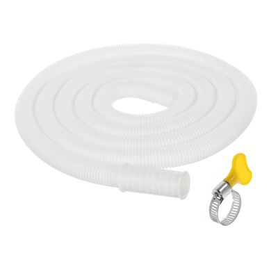 Cabilock 5pcs Washing Machine Drain Hose Flexible Air Conditioner Drainage Pipe High Elasticity Tubing for Home Use Compatible Various Water Taps Includes Clamp for Secure Connection