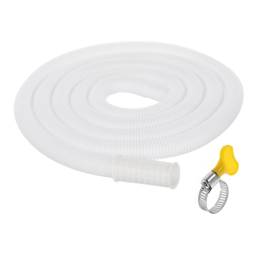 Cabilock 5pcs Washing Machine Drain Hose Flexible Air Conditioner Drainage Pipe High Elasticity Tubing for Home Use Compatible Various Water Taps Includes Clamp for Secure Connection