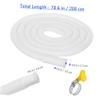 Cabilock 5pcs Washing Machine Drain Hose Flexible Air Conditioner Drainage Pipe High Elasticity Tubing for Home Use Compatible Various Water Taps Includes Clamp for Secure Connection view 2