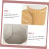 MAGICLULU Woven Laundry Basket Cover Round Storage Container for Clothes Toys and Sundries Carbonized Design for Bedroom and Living Organization view 2