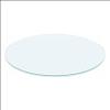 24" Inch Round Glass Table Top - Tempered - 1/4" Thick - Flat Polished Edge view 4