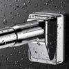 Belineu Curtain Tension Rod Multifunctional Shower Curtain Pole 16-20in 27-47in Anti-Slip Shower Curtain Rods for Bathroom Window Room Divider Curtain Poles (Color : Black, Size : 210-300cm/83-118in) view 2