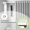 Belineu Curtain Tension Rod Multifunctional Shower Curtain Pole 16-20in 27-47in Anti-Slip Shower Curtain Rods for Bathroom Window Room Divider Curtain Poles (Color : Black, Size : 210-300cm/83-118in) view 4