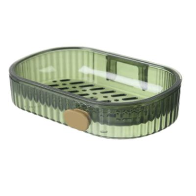 Simple with Drainage Soap Dish Double Layer Soap Box with Water Tray Countertop Wall Hanging Soap Container Dual use Soap Holder Easy to wash
