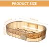 Simple with Drainage Soap Dish Double Layer Soap Box with Water Tray Countertop Wall Hanging Soap Container Dual use Soap Holder Easy to wash view 2