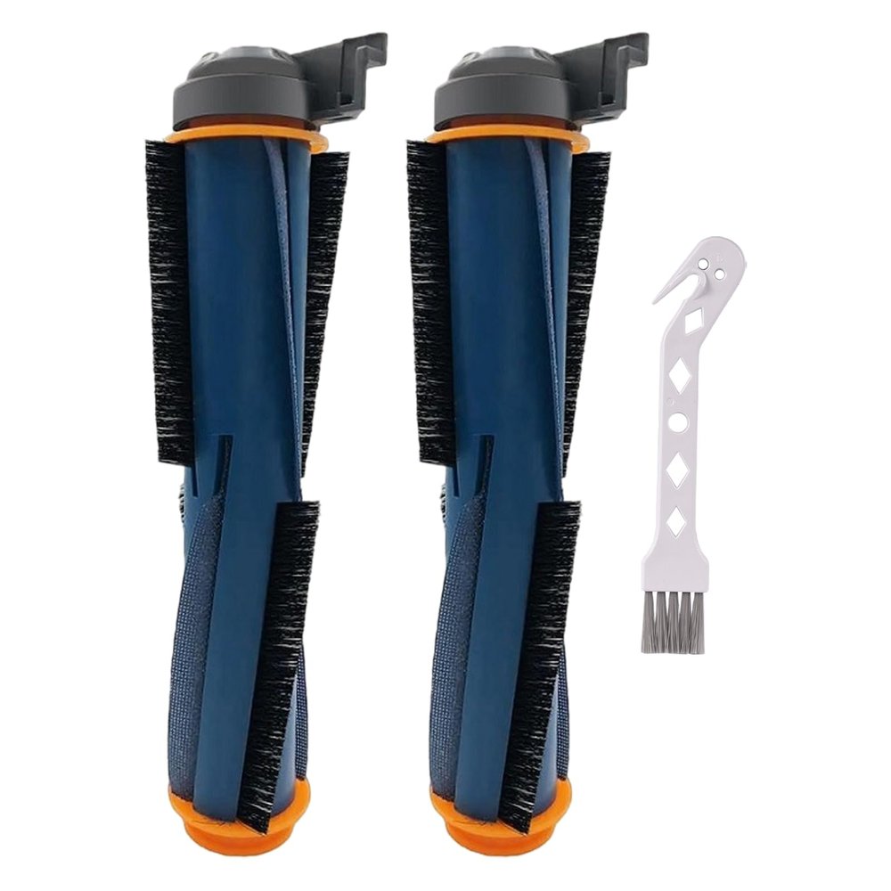 Carkio 2 Pack Main Roller Brush Replacement Parts Compatible with AV2501S RV2502AE AV2501AE RV2410WD RV2610WA RV2620WD RV2610WD AV2510AOUS RV2520AOUS Robotic Vacuum Cleaner Replacement Accessories