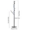 SONGCHAO Coat Rack Freestanding Home Floor Coat Rack Metal Iron Hanger Marble Base Coat Rack Home Porch Bedroom Living Room Entrance Storage Rack Corner Coat Rack Clothes Racks For Hanging Clothes view 2