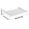 HomeLoft Basics Microwave Oven Rack Organizer Storage Wall Mounted with 6 HooksMultifunctional Metal Rack Bracket (Size : 55cm/22inch), NYBAMMBBZ-55CM/22INCH view 2