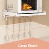 HomeLoft Basics Microwave Oven Rack Organizer Storage Wall Mounted with 6 HooksMultifunctional Metal Rack Bracket (Size : 55cm/22inch), NYBAMMBBZ-55CM/22INCH view 3