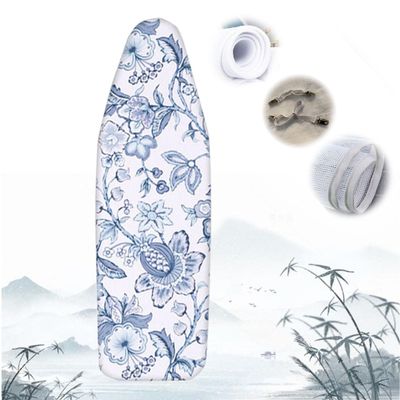 YUANJJ 36x13 38x13 43x14 48x15in Ironing Board Cover Printed Iron Board Cover with Padding and Mesh Cloth Easy Fit Homes Replacement Cuts Ironing Time in Half (Color : B, Size : 122x38cm/48x15in)