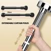 Belineu Tension Curtain Rods No Drilling Aluminium Shower Curtain Pole Divider Rod 1in Diameter 20-31in 43-79in 63-98in 83-118in (Color : Green, Size : 210-300cm/83-118in) view 3