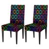 bisibuy Circles Dining Chair Covers Stretch Colorful Dining Room Chair Covers Set of 2 Parsons Chair Slipcovers Protector for Dining Room, Kitchen, Ceremony, Banquet view 1
