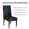 bisibuy Circles Dining Chair Covers Stretch Colorful Dining Room Chair Covers Set of 2 Parsons Chair Slipcovers Protector for Dining Room, Kitchen, Ceremony, Banquet view 2