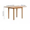 Dining Table Coffee Table Solid Wood Dining Table Small Apartment Home Dining Table Modern Simple Multi-Functional Folding Dining Table Kitchen Table Dining Room Table view 2