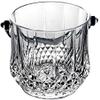 EDCWDTYYEC Crystal Glass Ice Bucket with Handle1L Lead-Free Carving Ice Buckets Champagne Bucket TransparentKeep Ice Frozen Longer Bucket view 1