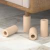 Furniture Legs, Pack of 4Niture Raisers Solid Wood Bed Raisers Non-Slip Cylindrical Feet Replacement Sofa Risers Legs Forniture Cabinet Desk Sofa Coffee Table Tv Cabinet/5 * 5Cm view 2