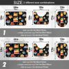 Cake Bathroom Rug Sets 3 Piece Toilet Rug Non-Slip Carpet Bath Rug 23x15in view 2