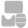 Cake Bathroom Rug Sets 3 Piece Toilet Rug Non-Slip Carpet Bath Rug 23x15in view 3