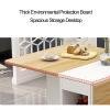 Folding Kitchen Table,Versatile Dinner Table,Folding Dining Table with Storage,Folding Table with Moveable Wheels,Foldable in 3 Forms,Space Saving view 4