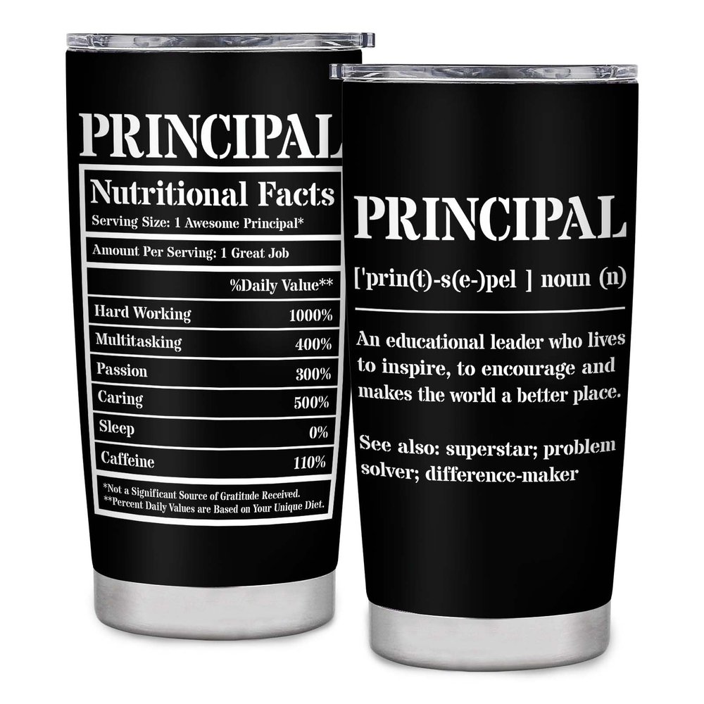 BDANTUMBLER Principal Gifts, Principal Appreciation Gifts, 20oz Principal Tumbler, Best Gift for Principal Day, Teacher Appreciation Day, Birthday, Retirement