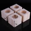 Furniture Legs,Niture Raiser Set of 4 Natural Solid Wood Bed Raisers Elephant Foot Bed Riser Coffee Table Dining Table Support Legs for Sofa Chair Table Wooden Block/8 * 5Cm view 3