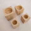 Furniture Legs,Niture Raiser Set of 4 Natural Solid Wood Bed Raisers Elephant Foot Bed Riser Coffee Table Dining Table Support Legs for Sofa Chair Table Wooden Block/8 * 5Cm view 4