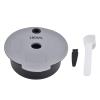 Coffee Capsule Cup, Silicone Refillable Filter Coffee Pods Reusable Coffee Filter Cups for CTPM12 Gray (180ml) view 1