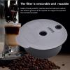 Coffee Capsule Cup, Silicone Refillable Filter Coffee Pods Reusable Coffee Filter Cups for CTPM12 Gray (180ml) view 2