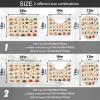 Coffee Menu Bathroom Rug Sets 3 Piece Toilet Rug Non-Slip Carpet Bath Rug 23x15in view 2