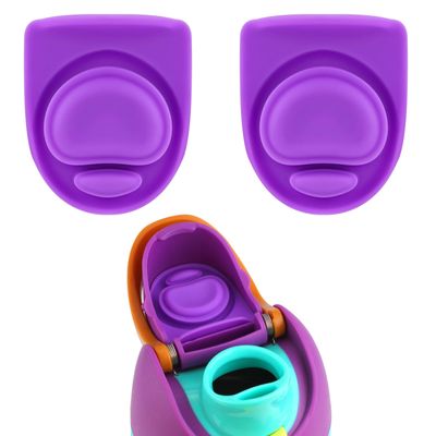 2pcs Water Bottle Top Lid Compatible with Owala FreeSip 24oz 32oz, Sealing Parts Replacement Stopper Silicone Plug Accessories for Owala Free Sip 19/24/32/40oz Seal Gasket Bottle Cap Mouth (Purple)