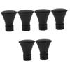 BESTOYARD 6 pcs Both Ends Finished Product end Cap Curtain Curtain Rod Decoration Curtain Rod Wrought Iron Plug Decorative Curtain Rod Finials Black Curtain Rod Finials Ends Only, Blackx3pcs view 1