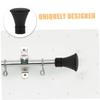 BESTOYARD 6 pcs Both Ends Finished Product end Cap Curtain Curtain Rod Decoration Curtain Rod Wrought Iron Plug Decorative Curtain Rod Finials Black Curtain Rod Finials Ends Only, Blackx3pcs view 3
