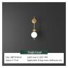 SteFik Modern Bedroom Bedside LED Wall Lamp Corridor Living Room Sofa Background Decor Cream Wind Gourd Atmosphere Copper Lighting,Pendant, 1 Head, Xk-153 view 2