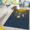 BOWESI Area Rugs 4x5ft, Cartoon Planet Kids Play Rug, Children's Starry Space Throw Rugs Bedroom Soft for Coffee Shop Living Room Under Table Game Room view 4