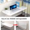 Torzk Folding Wall Desk Floating Folding Table Stable Sturdy Table Wall Mounted Folding Tables for Small Space Kitchen Office Room Restaurant Home (Size : 50 * 30cm) view 3