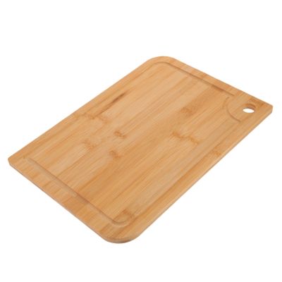 GRIRIW Bamboo Cutting Board with Juice Groove Multifunctional Chopping Board for Kitchen Use for Meal Prep and Chopping Tasks Compact Design