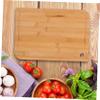 GRIRIW Bamboo Cutting Board with Juice Groove Multifunctional Chopping Board for Kitchen Use for Meal Prep and Chopping Tasks Compact Design view 2