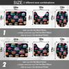 Cake Bathroom Rug Sets 3 Piece Toilet Rug Non-Slip Carpet Bath Rug 23x15in view 2