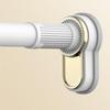 Belineu 27-185in Tension Curtain Rod Multifunctional Shower Curtain Pole Tension Rod For Clothes Stainless Steel Telescopic Curtain Rod (Color : Black, Size : 2.5~3.5m/98~138in) view 1