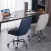 ABBNIA Swivel Office Chair with Wheels Padded Desk Chair,Adjustable Height/Tilt,Task Computer Chair Chairs,Steel Five-Star Foot Base,High Back Home Office Chairs/Blue/Size (K Grey Size) view 3