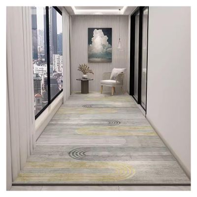 Hallway Runner Rug Non Slip Entryway Rug Runner Moden Entry Carpet Runner Rug for Bedroom Hallway Kitchen, Non Skid Stain Resistant Floor Mat, 60 80 100 120 160cm Wide Area Rug, Rectangular Low Pile R