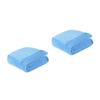 Amosfun 2pcs Thick Flannel Fleece Blanket Lightweight Warm Bed Blanket Cozy Throw for Home Camping and Travel Bright Color Design view 1