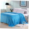 Amosfun 2pcs Thick Flannel Fleece Blanket Lightweight Warm Bed Blanket Cozy Throw for Home Camping and Travel Bright Color Design view 4