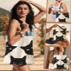 Miss Adola Aesthetic Canvas Tote Bag with Inner Pocket for Women, Cloth Cotton Totes Bag with Pattern for Shopping, Gym, Three Black Cat view 2