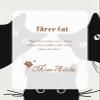 Miss Adola Aesthetic Canvas Tote Bag with Inner Pocket for Women, Cloth Cotton Totes Bag with Pattern for Shopping, Gym, Three Black Cat view 4