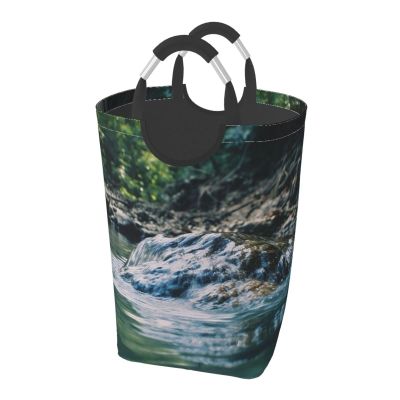 Laundry Basket Freestanding Laundry Hamper Sates of Water Collapsible Clothes Baskets Waterproof Tall Dirty Clothes Hamper for Dorm Bathroom Laundry Room Storage Washing Bin