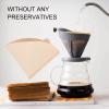 100Pcs Coffee Filter Paper,Cone Shaped Coffee Filter,Disposable Filter,Coffee Strainer for Kitchen Accessory (V02 filter paper 100 pieces) view 2