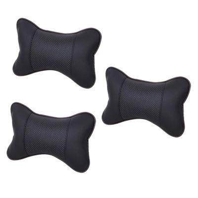 Amosfun 3pcs Breathable Neck Rest Pillow for Car Ergonomic Support Cushion for Neck Pain Relief Compact Design for Comfortable Travel for Drivers