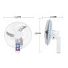 WUHUQN Wall Mounted Fan, Household Fan Shaking Fan, Dormitory/Factory/Restaurant Gale Industrial Fan view 3