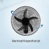 WUHUQN Wall Mounted Fan, Restaurant Industrial Moving Head Fan, with Remote Control, Super Quiet Adjustable Air Speed, Electric Fan for Home and Office, Black view 4